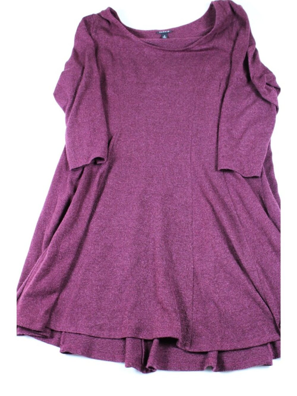 Torrid Womens Burgundy Long Sleeve Swing Tunic Top Size 2